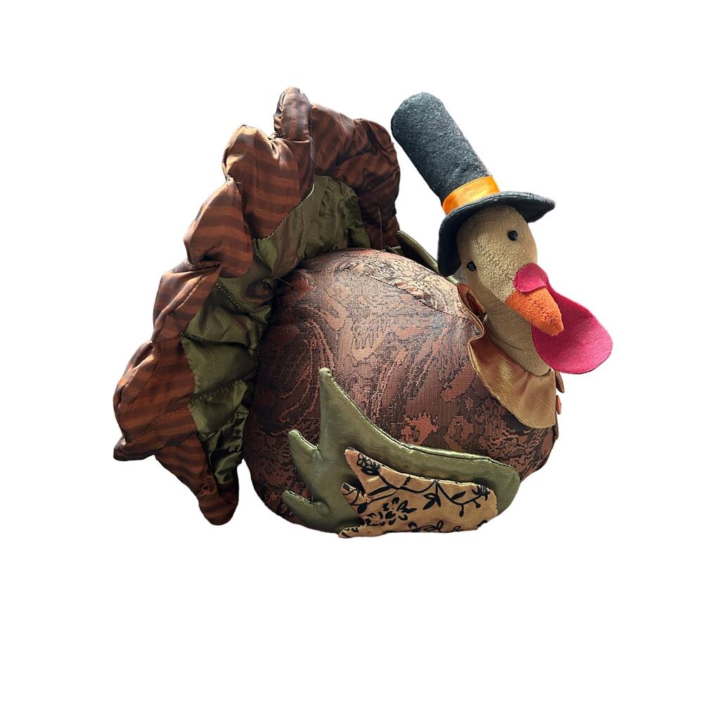 Plush Decorative Thanksgiving Turkey Domain Classic Harvest Collection